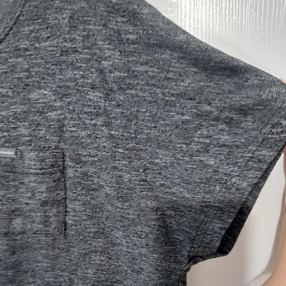 Columbia Dark Heather Gray Short Sleeve Shirt with Front Chest Pocket Size XXL - Picture 7 of 11